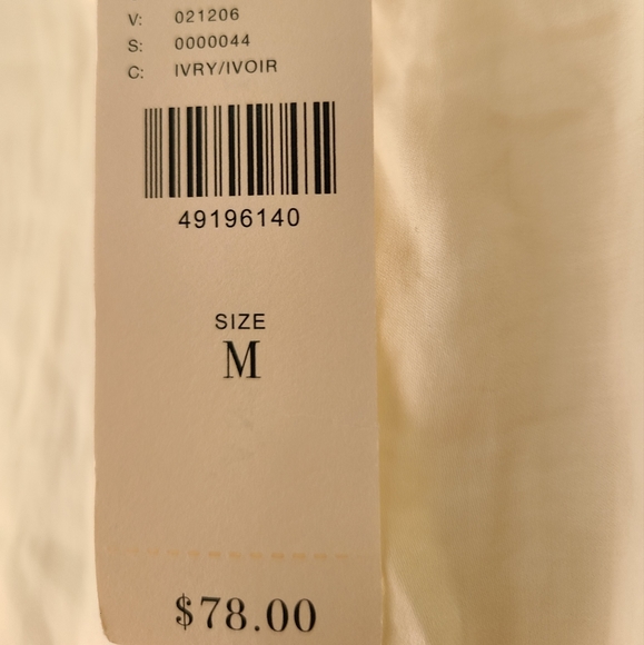 🌼 NWT Anthropologie Dolan Left Coast Ivory Top, Medium 🌼 - Picture 4 of 8